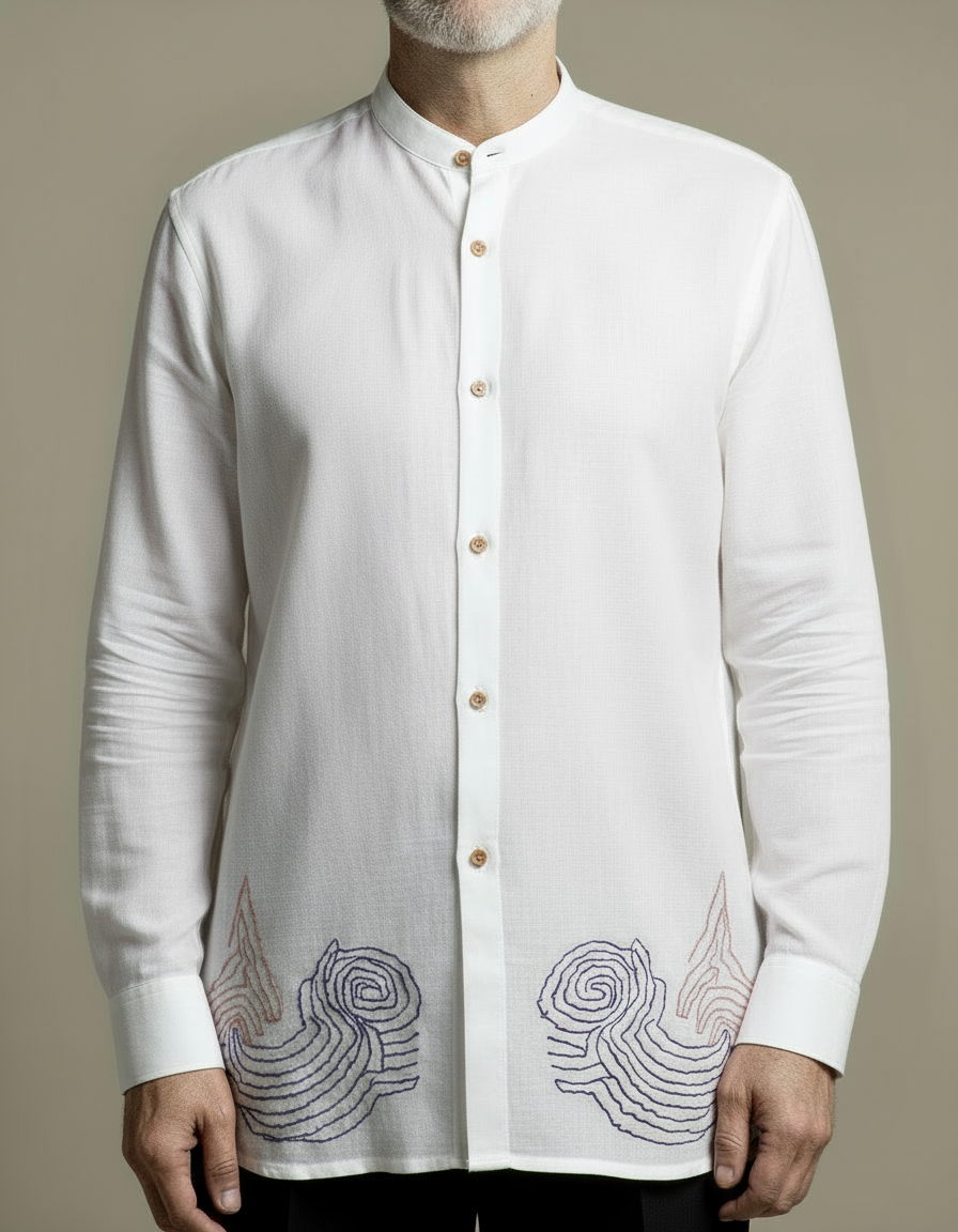 Kantha Shirt White